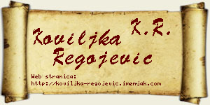 Koviljka Regojević vizit kartica